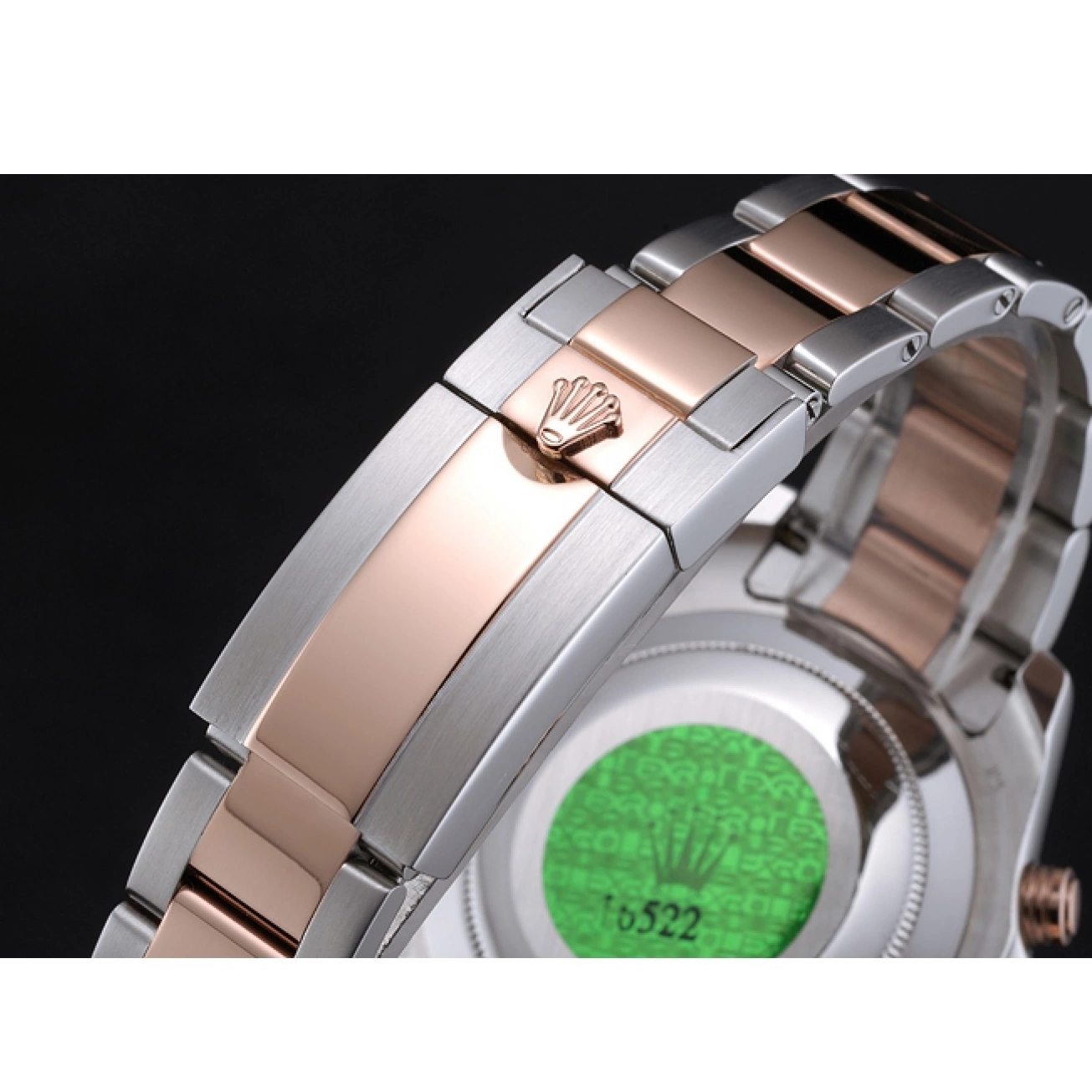 Aaa replica watch 622270 Bracelet Rolex and II Bezel Gold Steel White Dial Blue Rose Stainless Yacht-Master 0730